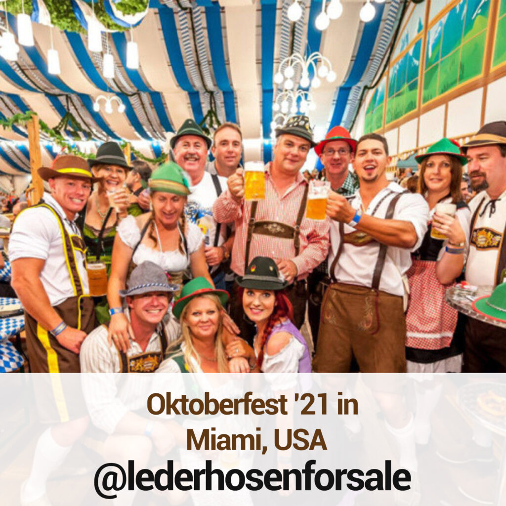 Oktoberfest 2021 in Miami, USA 3 Oktoberfest '21 in Miami, USA - Lederhosen For Sale