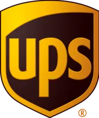 Official brown and gold UPS shield logo. - Lederhosen For Sale