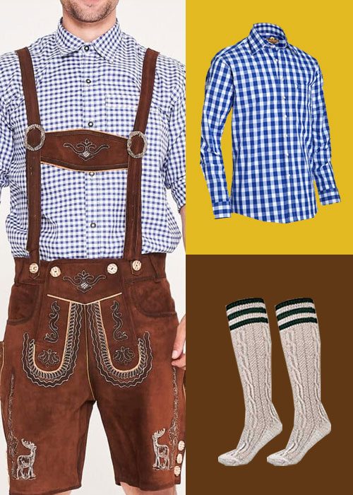 Bundle Offer 9 for Oktoberfest – Traditional Bavarian Outfit Package - Lederhosen For Sale