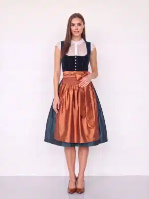 Alpine petrol Velvet & Copper Radiance Dirndl